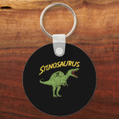 Funny Spinosaurus Pi Day Shirt Math Dinosaur Gift  キーホルダー (正面)