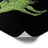 Funny Spinosaurus Pi Day Shirt Math Dinosaur Gift  ポスター (角)