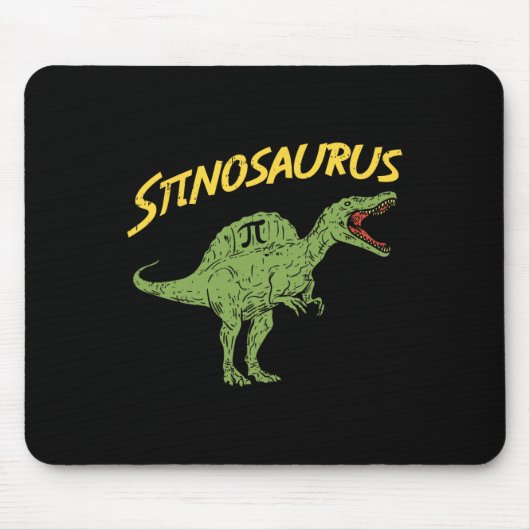 Funny Spinosaurus Pi Day Shirt Math Dinosaur Gift  マウスパッド (正面)