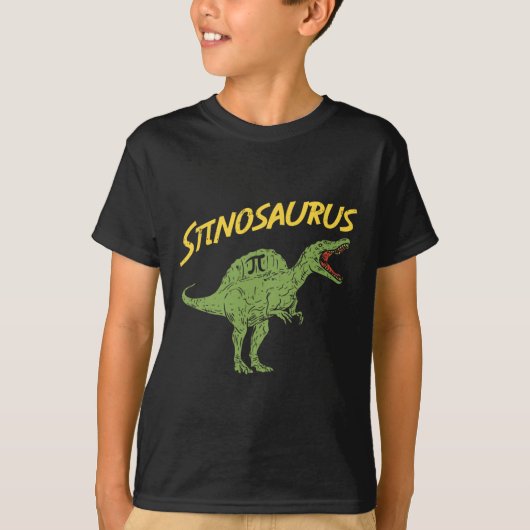 Funny Spinosaurus Pi Day Shirt Math Dinosaur Gift Tシャツ (正面)
