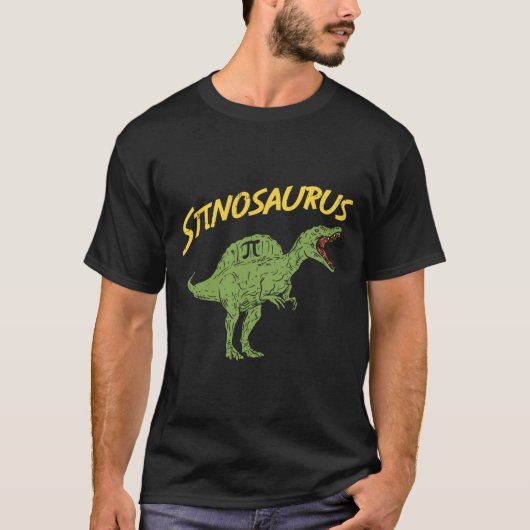Funny Spinosaurus Pi Day Shirt Math Dinosaur Gift  Tシャツ (正面)