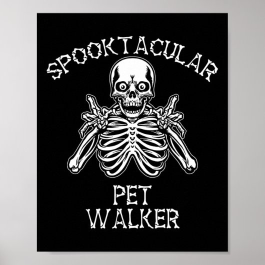 Funny Spooky Spooktacular Pet Walker Halloween  ポスター (正面)