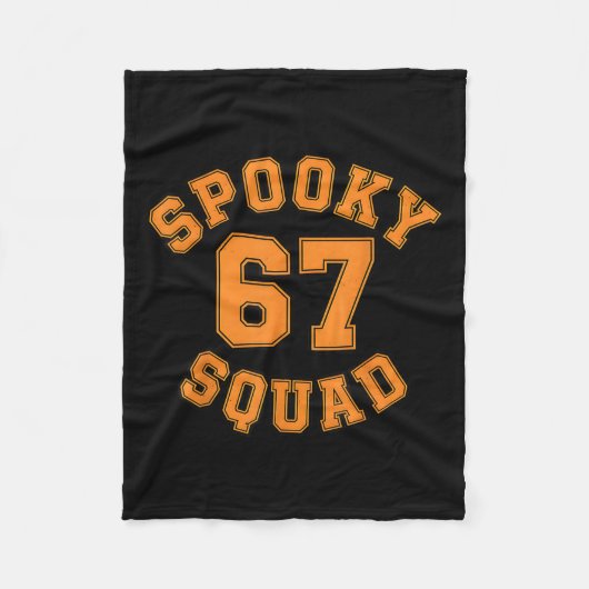 Funny Spooky Squad 67 Kids Adult Halloween 67 Haun フリースブランケット (正面)