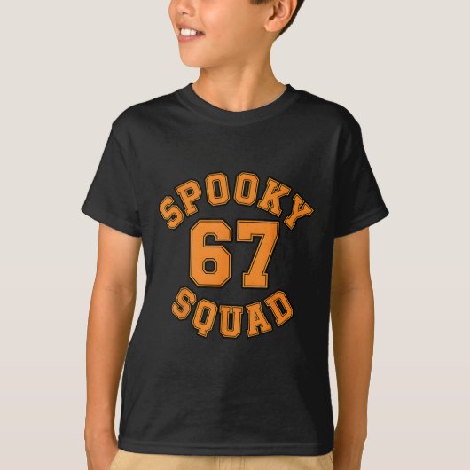 Funny Spooky Squad 67 Kids Adult Halloween 67 Haun Tシャツ (正面)