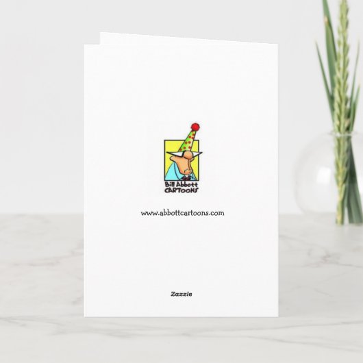 Funny Spouse’s Day Greeting Card カード (裏面)