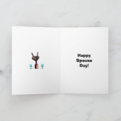 Funny Spouse’s Day Greeting Card カード (内部)