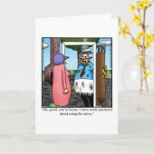 Funny Spouse’s Day Greeting Card カード (黄色い花)