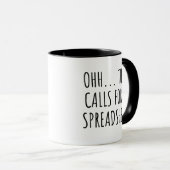 Funny Spreadsheet Mug Sarcastic Office Gift マグカップ (正面右)
