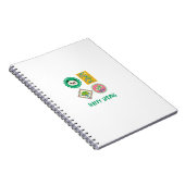 Funny Spring Stamp Panda ノートブック (右側)