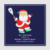 Funny Squash Sports Holiday Cards (正面)