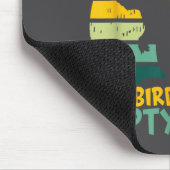 Funny Squirrel Excuse Me, Bird Feeder's Empty Agai マウスパッド (コーナー)