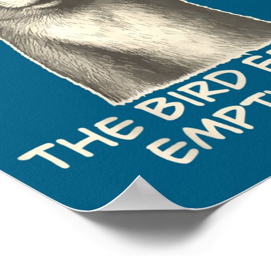 Funny Squirrel Excuse Me The Bird Feeder Is Empty  ポスター (角)