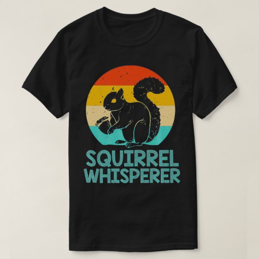 Funny Squirrel Whisperer Gift Squirrel Lover Men W Tシャツ (デザイン正面)