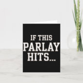 Funny Srts Betting Design For Men Women Srts Gambl カード (正面)