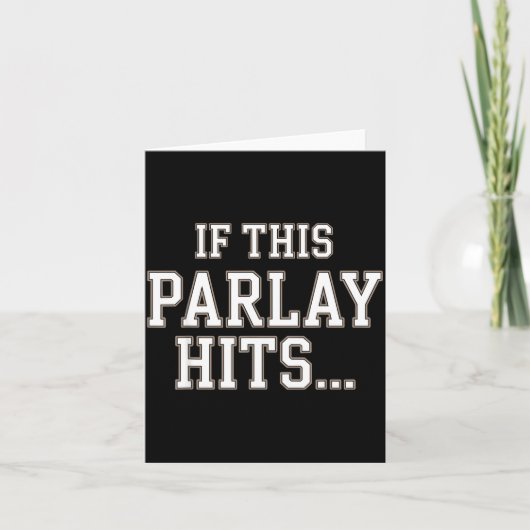 Funny Srts Betting Design For Men Women Srts Gambl カード (正面)