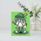 Funny St Patrick Days Baseball Humor シーズンカード (スタンド正面)