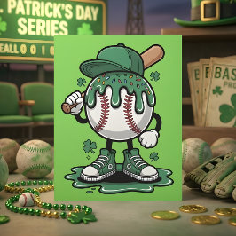 Funny St Patrick Days Baseball Humor シーズンカード