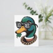 Funny St Patrick Days Luck Duck シーズンカード (スタンド正面)