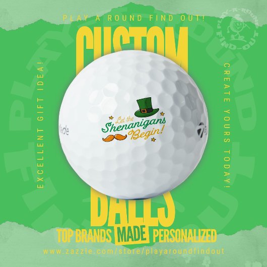 Funny St. Patrick’s Day Design for Golf Buddies ゴルフボール