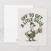Funny St Patrick’s Day Goose Card シーズンカード (正面/裏面)