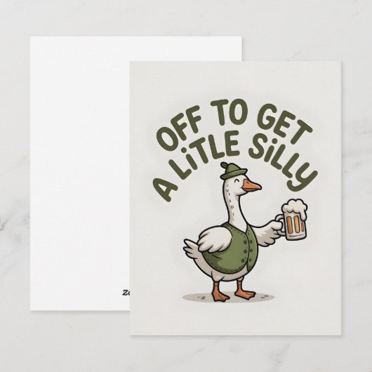 Funny St Patrick’s Day Goose Card シーズンカード (正面/裏面)
