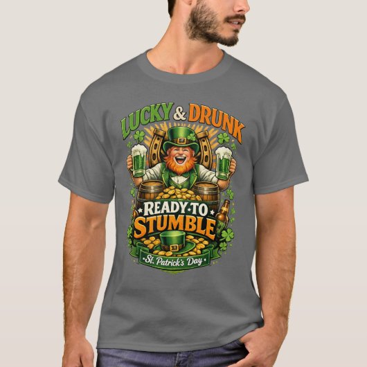 Funny St. Patrick’s Day Shenanigans T-Shirt Tシャツ (正面)