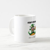 Funny St. Patrick's Day コーヒーマグカップ (正面左)