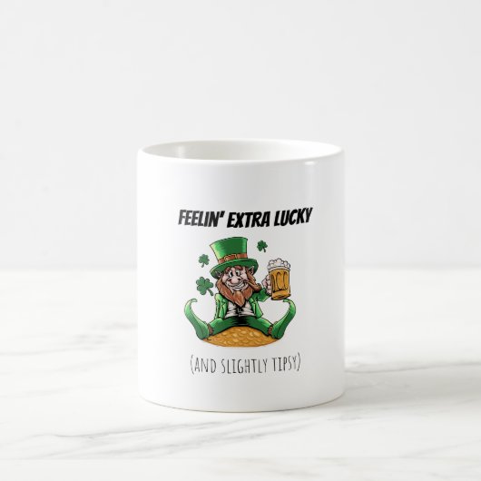 Funny St. Patrick's Day コーヒーマグカップ (中央)