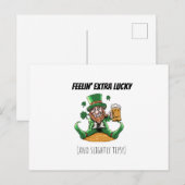Funny St. Patrick's Day ポストカード (正面/裏面)