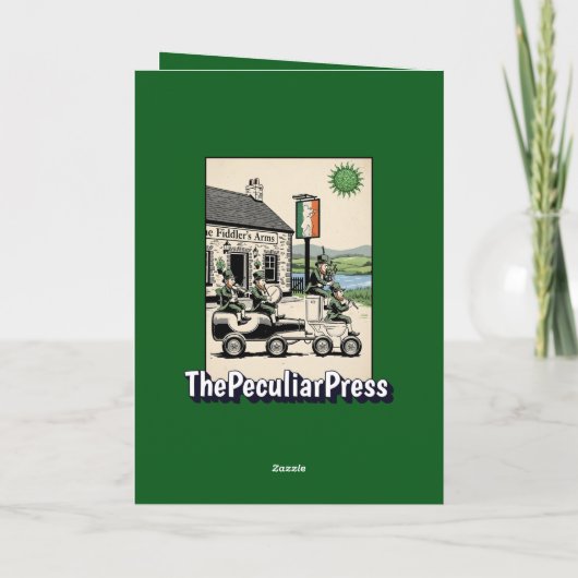 Funny St Patrick's Day Card カード (裏面)