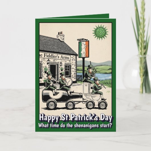 Funny St Patrick's Day Card カード (正面)