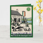 Funny St Patrick's Day Card カード (黄色い花)