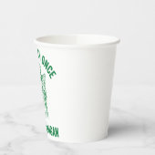 Funny St. Patrick's Day Cat Shenanigan Pun Retro 紙コップ (左)