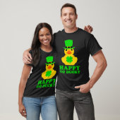 Funny St Patrick's Day Cool Rubber Duck Hat Four L Tシャツ (ユニセックス)