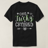 Funny St Patrick's Day Cute Gift for One Lucky Gra Tシャツ (デザイン正面)