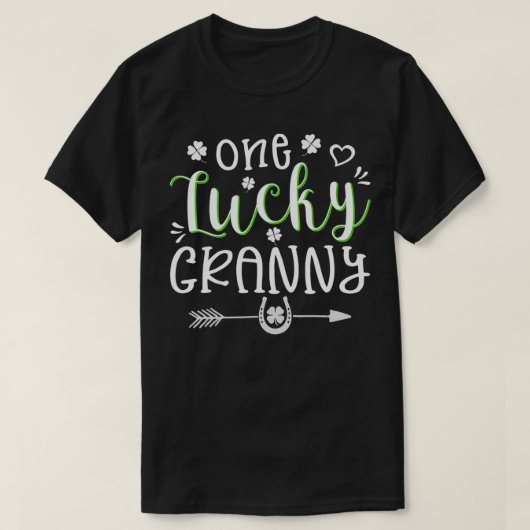 Funny St Patrick's Day Cute Gift for One Lucky Gra Tシャツ (デザイン正面)