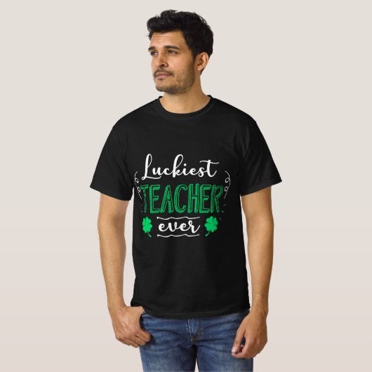 Funny St Patricks Day for Teacher Fun St Pattys Da Tシャツ (正面フル)