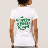 Funny St. Patrick's Day funny Tractor Tシャツ (裏面)
