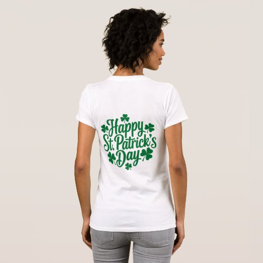 Funny St. Patrick's Day funny Tractor Tシャツ (裏面フル)