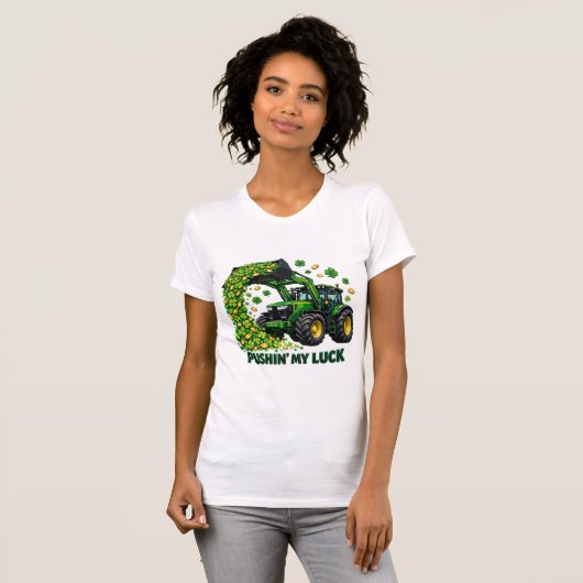 Funny St. Patrick's Day funny Tractor Tシャツ (正面フル)