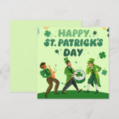 funny st patricks day invitations シーズンカード (正面/裏面)