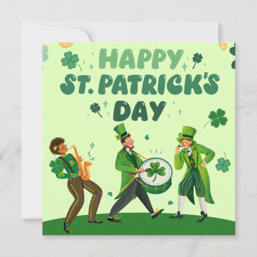 funny st patricks day invitations シーズンカード (正面)