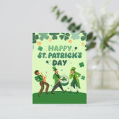 funny st patricks day invitations シーズンポストカード (スタンド正面)