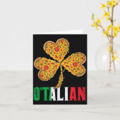 Funny St Patricks Day Irish Zza Italian Pride O'ta カード (黄色い花)