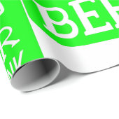 funny st patricks save water drink beer ラッピングペーパー (ロールコーナー)