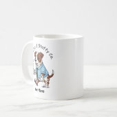 Funny Staffordshire Bull Terrier Suit Coffee  コーヒーマグカップ (正面左)