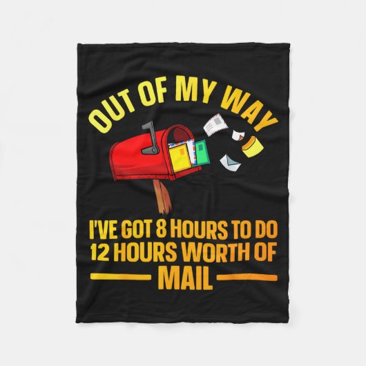 Funny Stal Worker Art For Men Women Mail Man Mail  フリースブランケット (正面)