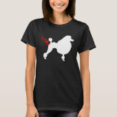 Funny Standard Poodle Owner Valentines Day Heart F Tシャツ (正面)