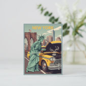 Funny Statue Of Liberty NY ポストカード (スタンド正面)
