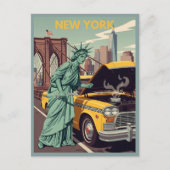 Funny Statue Of Liberty NY ポストカード (正面)